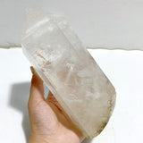 Large Clear Quartz Point Raw Bottom With Stand -Wholesale Crystals