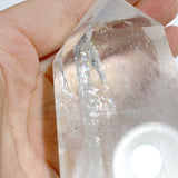 Large Clear Quartz Point Raw Bottom With Stand -Wholesale Crystals