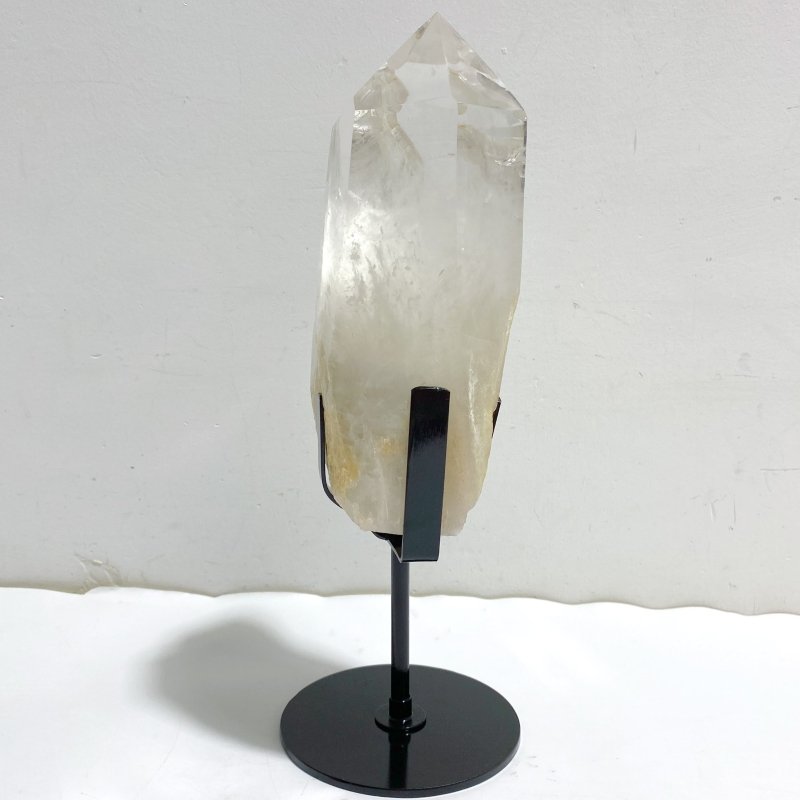 Large Clear Quartz Raw Bottom Double Point With Stand -Wholesale Crystals