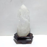 Large Clear Quartz Tower Point With Stand With Rainbow - Wholesale Crystals