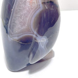 Large Druzy Geode Agate Penguin Carving(Natural Crack) - Wholesale Crystals