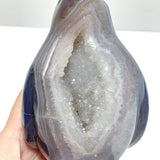 Large Druzy Geode Agate Penguin Carving(Natural Crack) - Wholesale Crystals