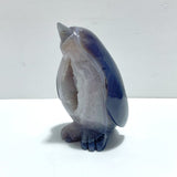 Large Druzy Geode Agate Penguin Carving(Natural Crack) - Wholesale Crystals