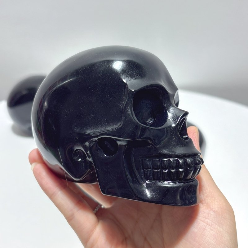 Large Obsidian Skull Carving Wholesale - Wholesale Crystals