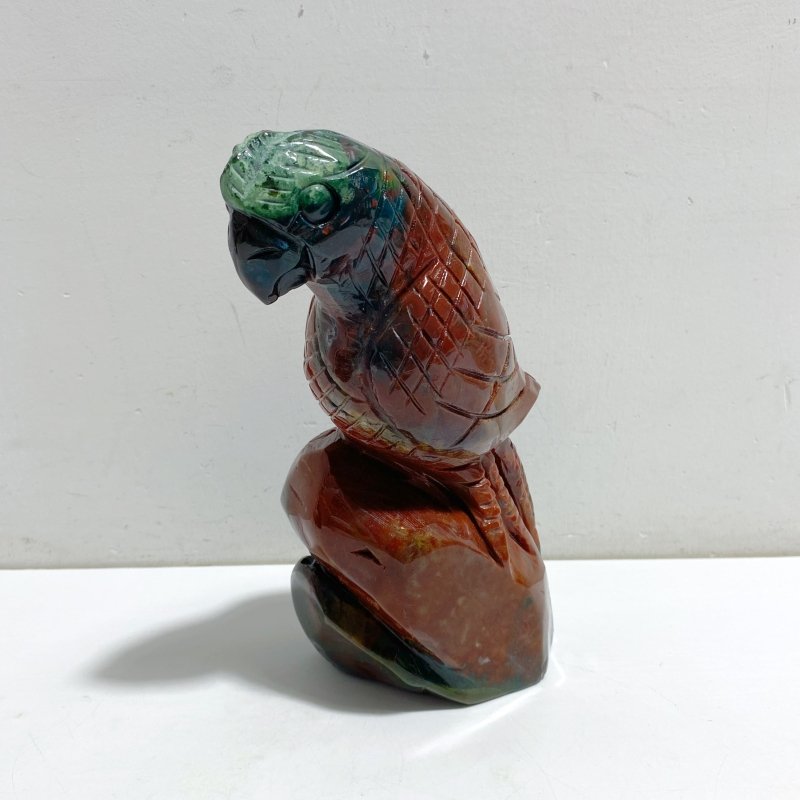 Large Ocean Jasper Parrot Carving -Wholesale Crystals