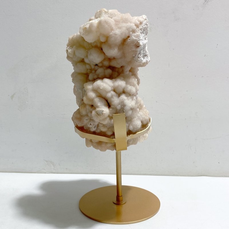Large Raw Stilbite Specimen With Stand #2 -Wholesale Crystals