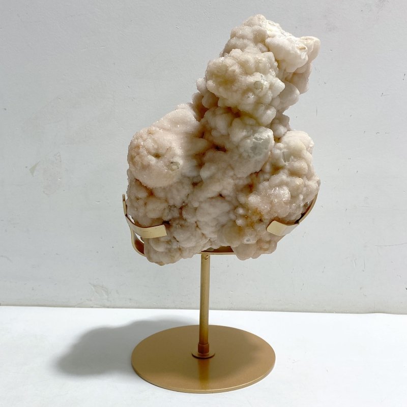 Large Raw Stilbite Specimen With Stand #2 -Wholesale Crystals