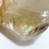 Large Smoky Quartz Garden Quartz Point With Stand With Rainbow - Wholesale Crystals