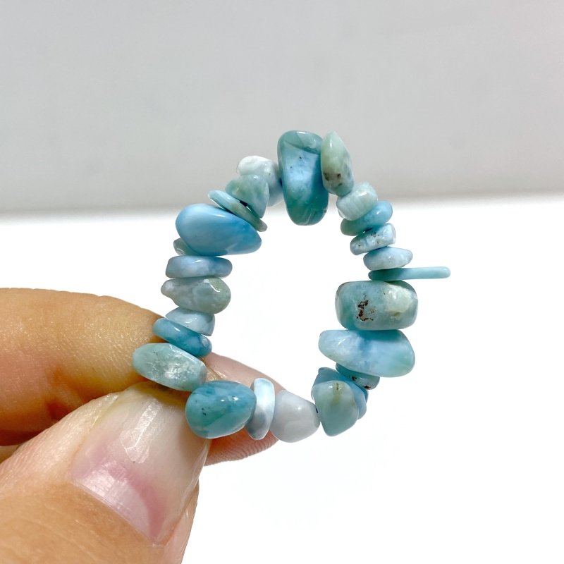 Larimar Gravel Chips Bracelets Wholesale -Wholesale Crystals