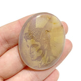 Laser Printing Golden Twelve Olympians Agate Stone DIY Accessories Wholesale - Wholesale Crystals