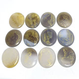 Laser Printing Golden Twelve Olympians Agate Stone DIY Accessories Wholesale - Wholesale Crystals