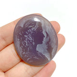 Laser Printing Silver Twelve Olympians Agate Stone DIY Accessories Wholesale - Wholesale Crystals