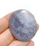 Laser Printing Silver Twelve Olympians Agate Stone DIY Accessories Wholesale - Wholesale Crystals