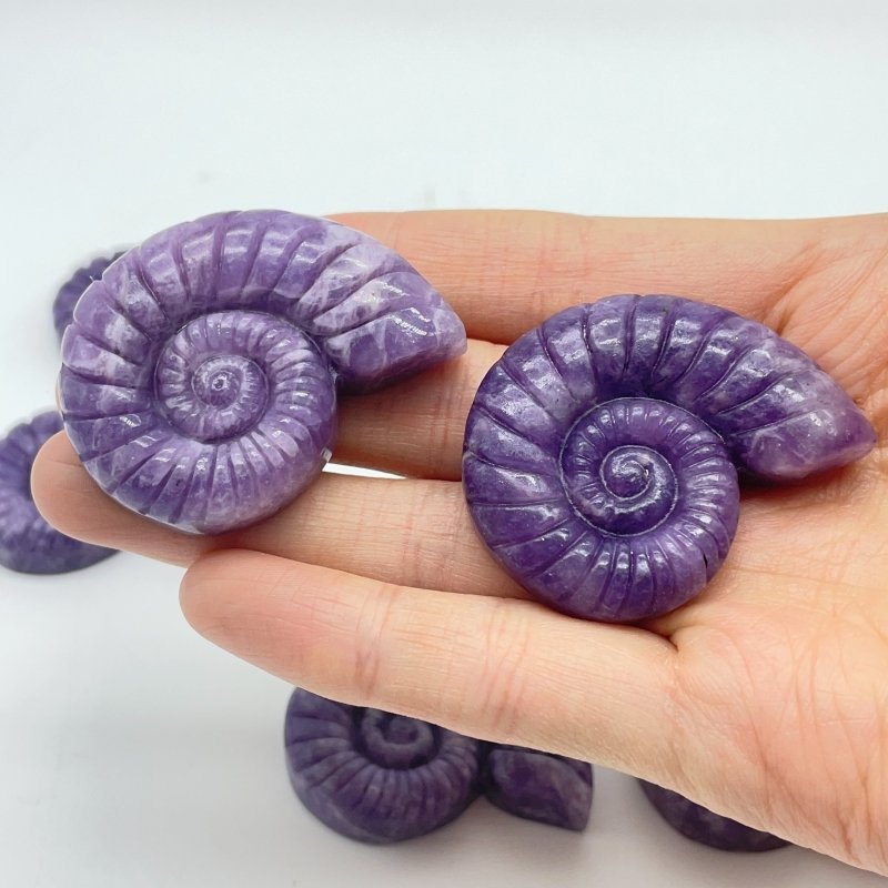 Lepidolite Conch Carving Wholesale -Wholesale Crystals