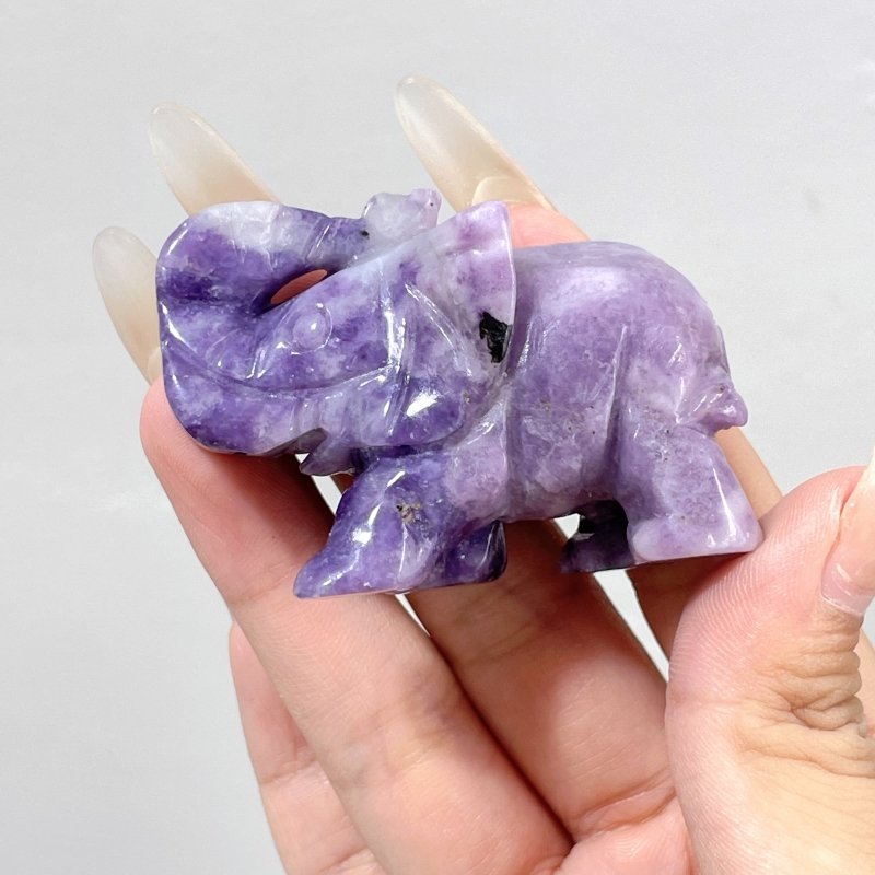 Lepidolite Elephant Carving Wholesale - Wholesale Crystals