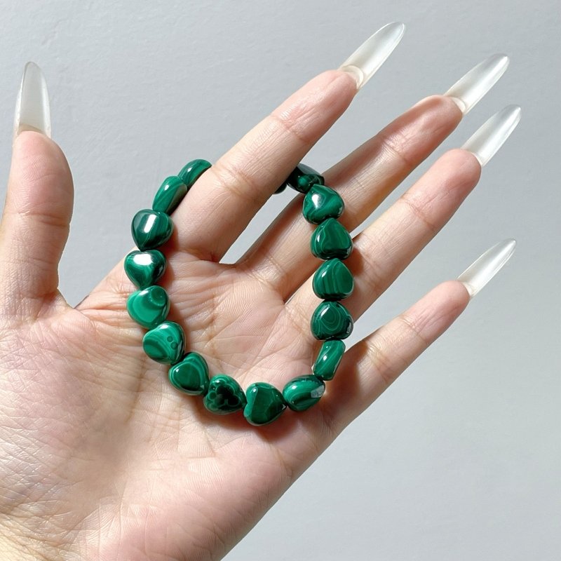 Malachite Heart Bracelet Wholesale - Wholesale Crystals