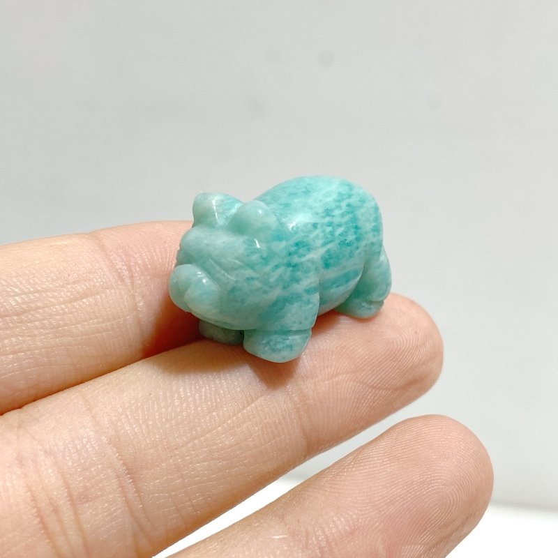 Mini Amazonite Pig Carving Wholesale -Wholesale Crystals