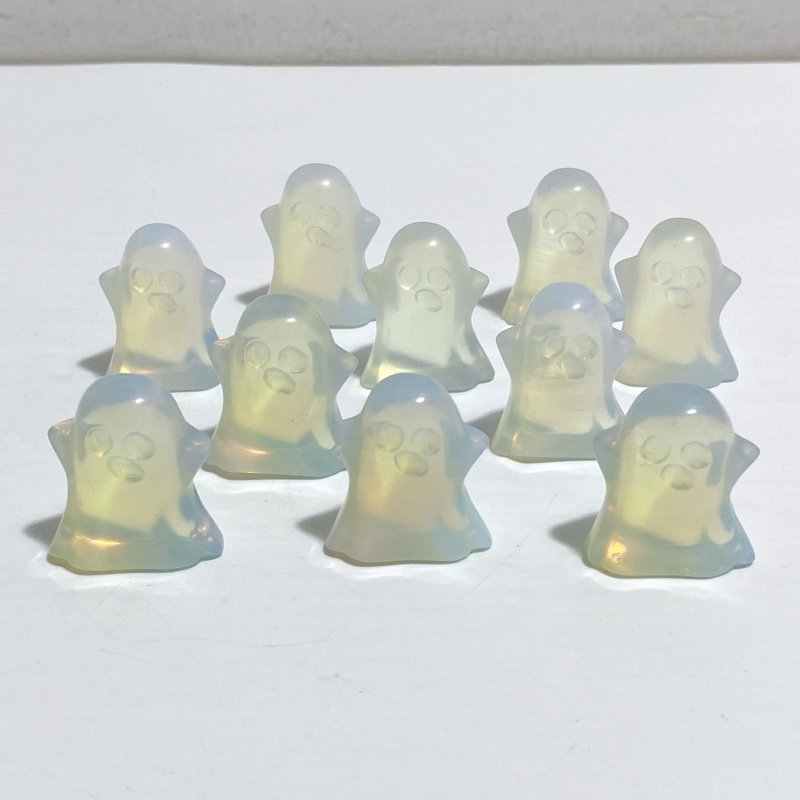 Mini Chevron Amethyst Ghost Halloween Carving Wholesale Opalite -Wholesale Crystals