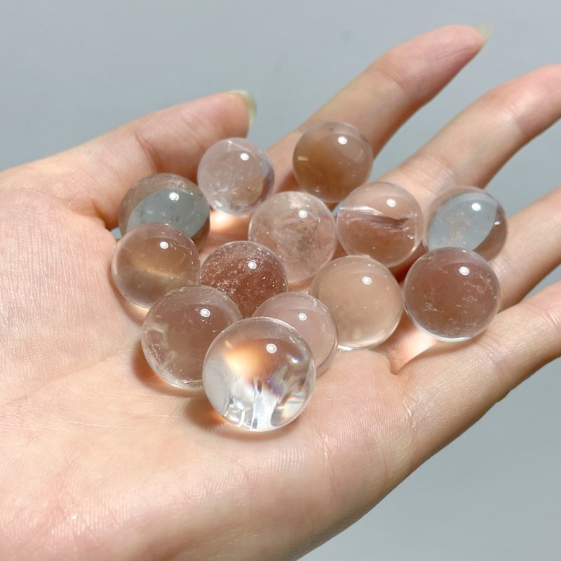 Mini Clear Quartz Spheres 1.5 - 2.1cm Wholesale - Wholesale Crystals