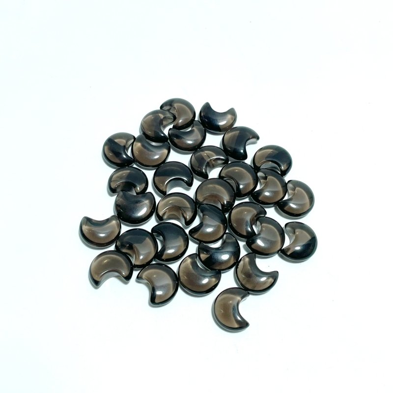 Mini Ice Obsidian Moon DIY Pendant Wholesale Black Lace Obsidian - Wholesale Crystals