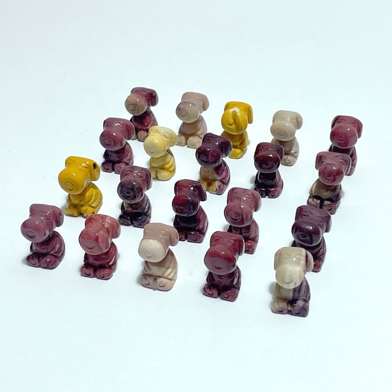 Mini Mookaite Snoopy Dog Carving Wholesale - Wholesale Crystals