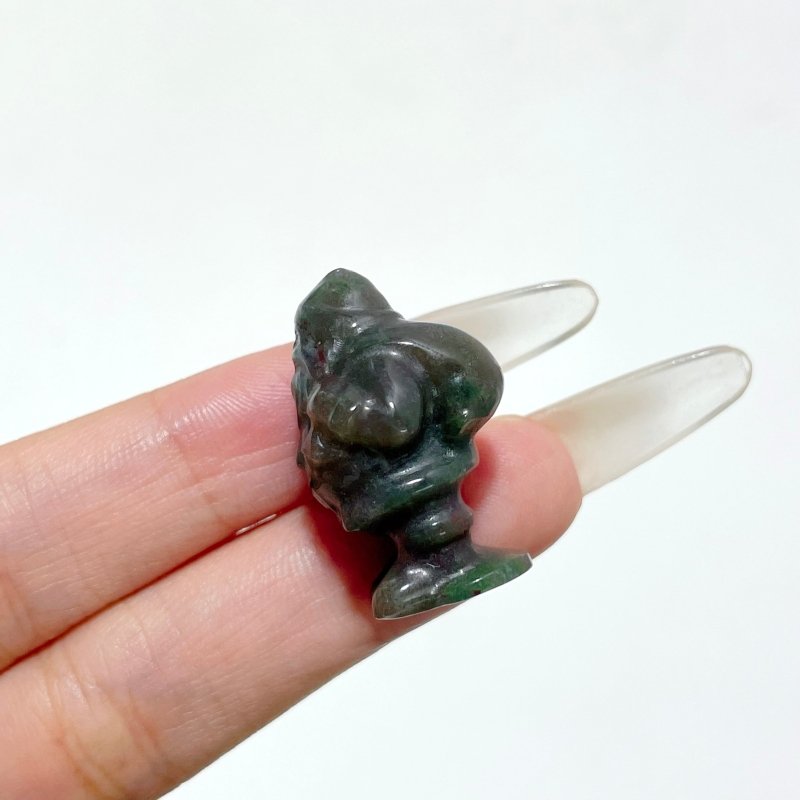 Mini Santa Claus Carving Wholesale Green Aventurine Ocean Jasper - Wholesale Crystals