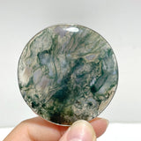Moss Agate Crystal Pendant Round Shape Wholesale - Wholesale Crystals