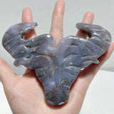 Moss Agate Ox Head Carving Wholesale - Wholesale Crystals