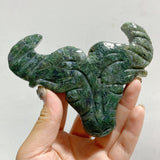 Moss Agate Ox Head Carving Wholesale -Wholesale Crystals