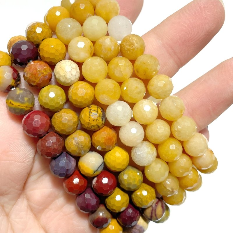 Multi - faceted Bracelets Wholesale Carnelian Tiger Eye Mookaite - Wholesale Crystals