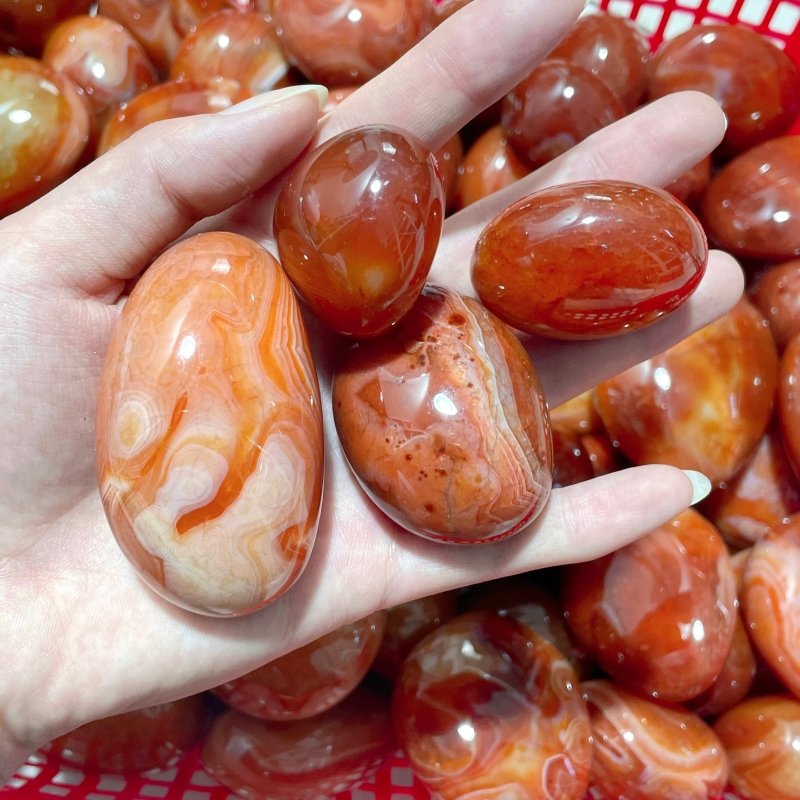 Natural Carnelian Palm Tumbled Wholesale - Wholesale Crystals