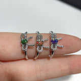 Natural Opal Bow Tie Crystal Ring Wholesale - Wholesale Crystals