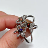 Natural Opal Bow Tie Crystal Ring Wholesale - Wholesale Crystals