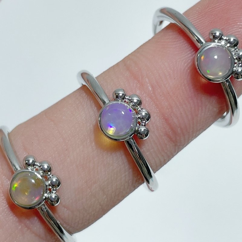 Natural Opal Crystal Ring Cat Paw Shape Wholesale - Wholesale Crystals
