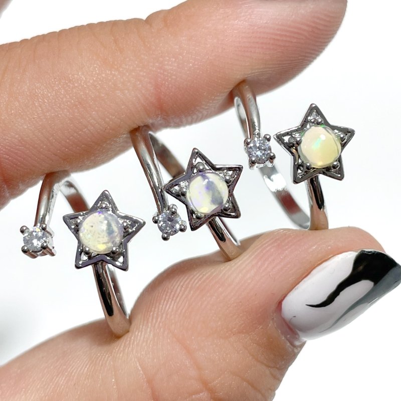 Natural Opal Crystal Ring Star Shape Wholesale - Wholesale Crystals