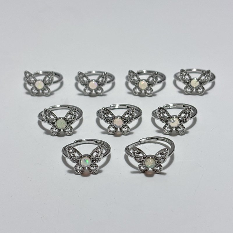 Natural Opal Ring Butterfly Shape Wholesale - Wholesale Crystals