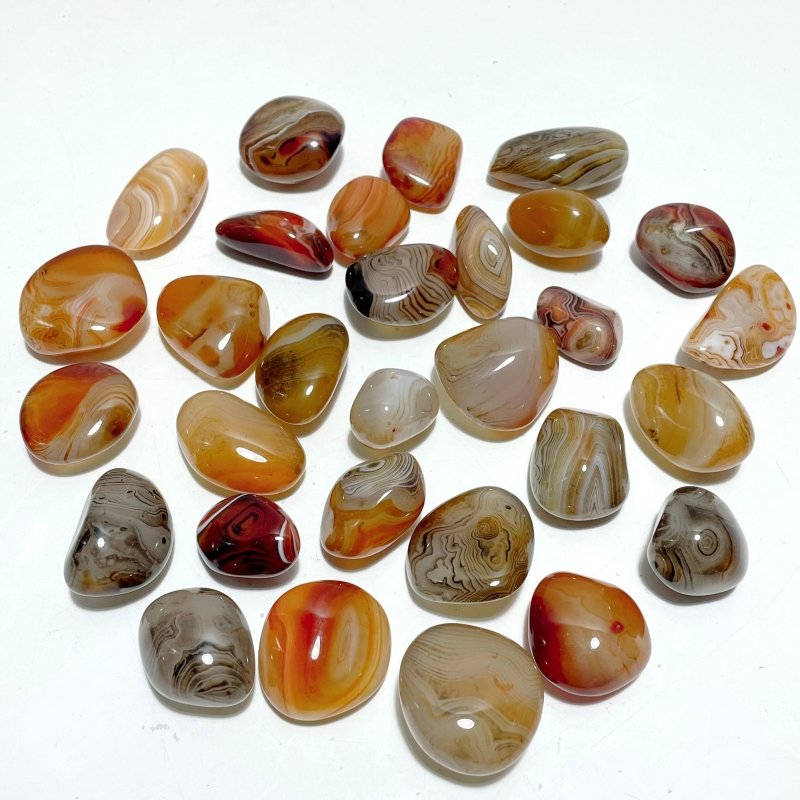 Natural Silk Agate Palm Stone Free Form Wholesale - Wholesale Crystals