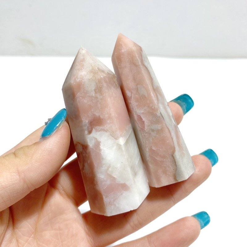 Normal Quality Pink Opal Tower Points Wholesale - Wholesale Crystals
