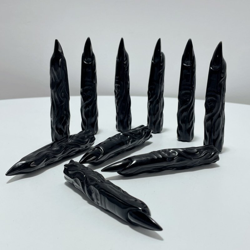 Obsidian Fingers Carving Wholesale - Wholesale Crystals