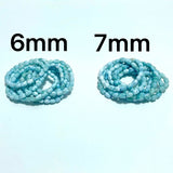 Oval Barrel Shape Larimar Bracelet Wholesale From Dominican Republic - Wholesale Crystals