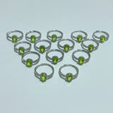 Peridot Cut Faceted Ring Waterdrop Shape Wholesale - Wholesale Crystals