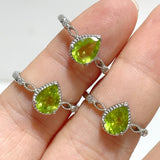 Peridot Cut Faceted Ring Waterdrop Shape Wholesale - Wholesale Crystals