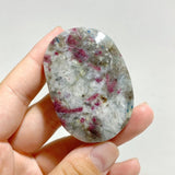 Pink & Blue Tourmaline Palm Stone Wholesale (Crack) -Wholesale Crystals