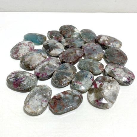 Pink & Blue Tourmaline Palm Stone Wholesale (Crack) -Wholesale Crystals
