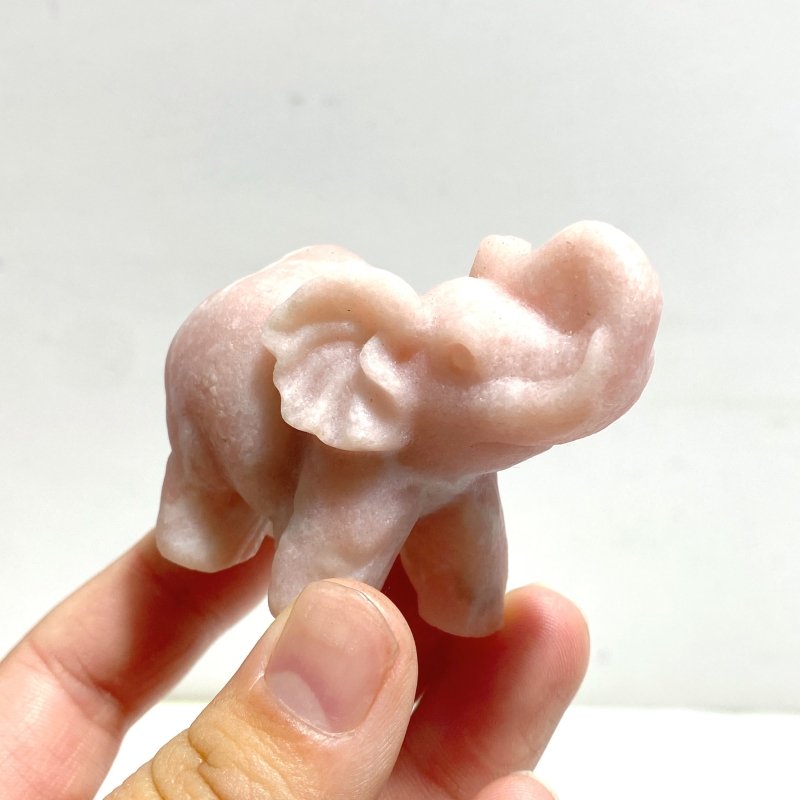 Pink Opal Elephant Carving Wholesale - Wholesale Crystals