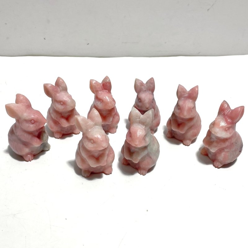 Pink Opal Rabbit Carving Wholesale - Wholesale Crystals