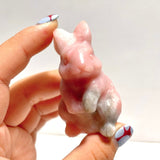 Pink Opal Rabbit Carving Wholesale - Wholesale Crystals