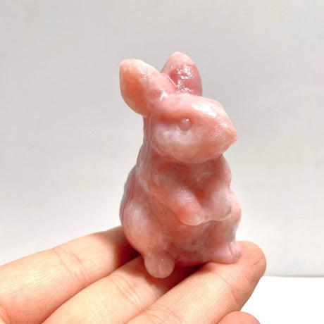 Pink Opal Rabbit Carving Wholesale - Wholesale Crystals