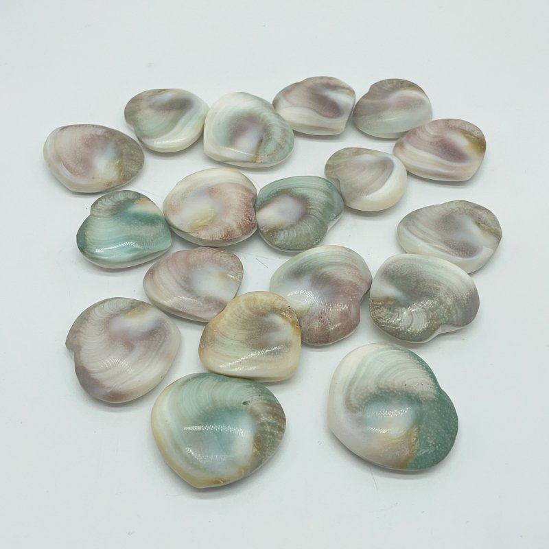 Polished Shell Fossil Heart Wholesale -Wholesale Crystals