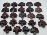 24 Pieces High Quality Purple Rose Quartz Turtle Carving
